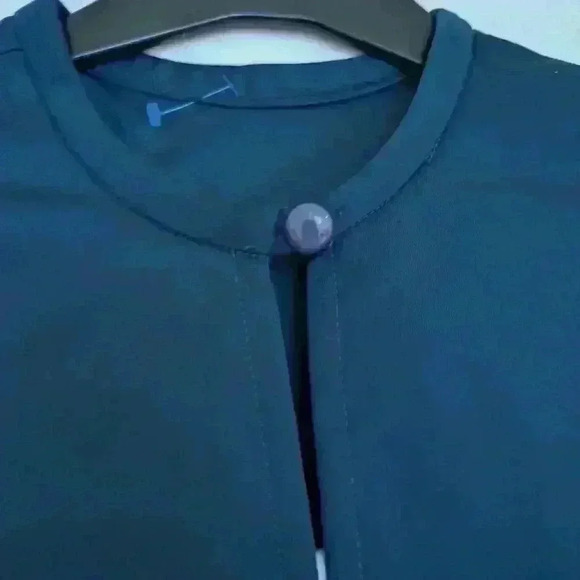 Vintage 70s long navy dress  with Jacket - Picture 4 of 12